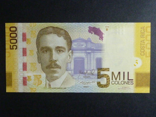 KOSTARIKA, 5000 Colones 2012, BNB. B560b, Pi. 276