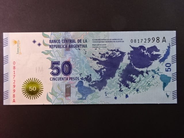 ARGENTINA, 50 Pesos 2015, BNB. B414a, Pi. 362
