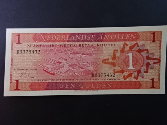 NIZOZEMSKÉ ANTILY, 1 Gulden 1970, BNB. B102a, Pi. 20