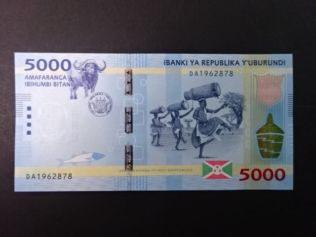 BURUNDI, 5000 Francs 2018, BNB. B239b