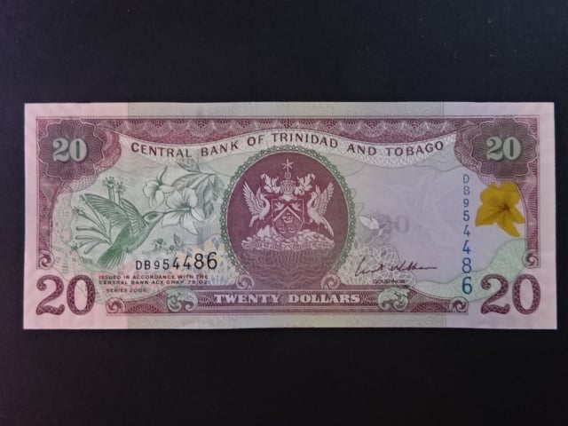 TRINIDAD A TOBAGO, 20 Dollars 2006, BNB. B224a, Pi. 49a