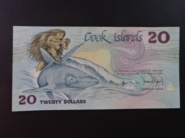 COOKOVY OSTROVY, 20 Dollars 1987, BNB. B105a, Pi. 5