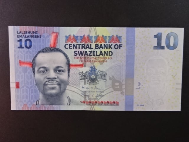 SWAZILAND, 10 Emalangeni 2014, BNB. B231b, Pi. 36