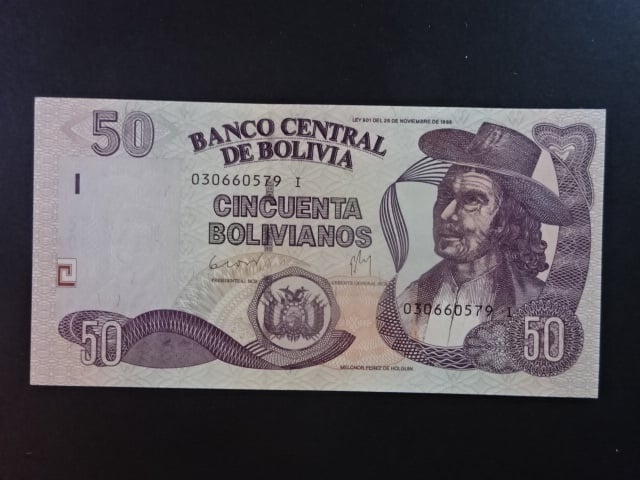 BOLÍVIE, 50 Bolivianos 2011, BNB. B414c, Pi. 240