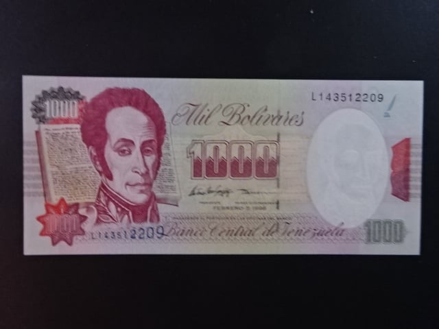 VENEZUELA, 1000 Bolívares 1998, BNB. B344b, Pi. 76c