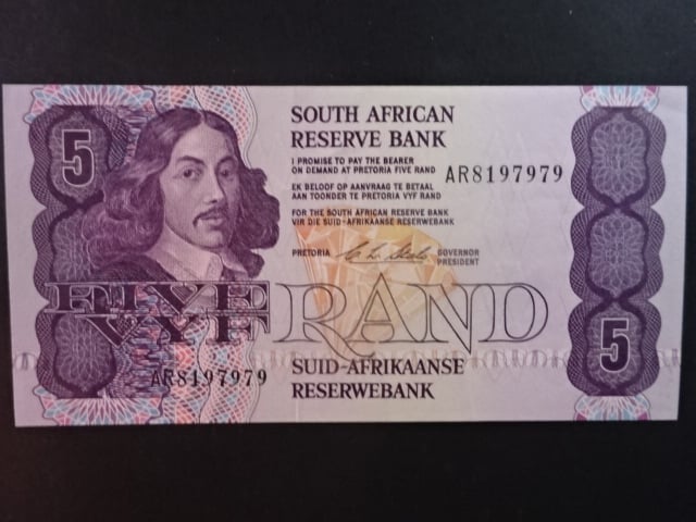 JIŽNÍ AFRIKA, 5 Rand 1989, BNB. B748d, Pi. 119