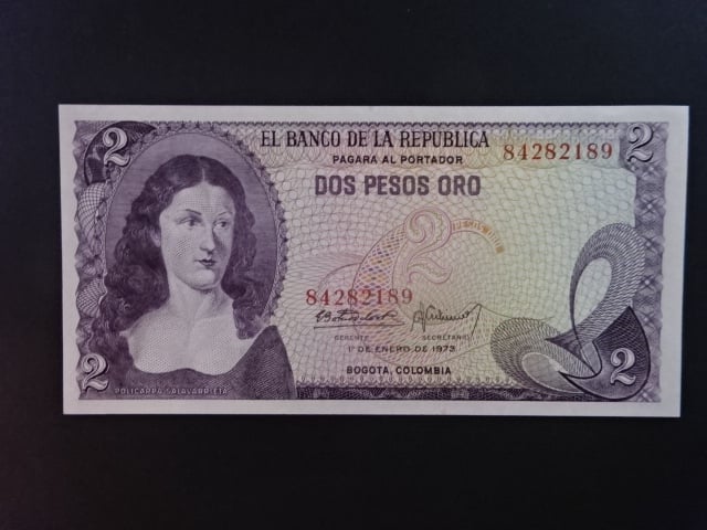 KOLUMBIE, 2 Pesos 1973, BNB. B948c, Pi. 413