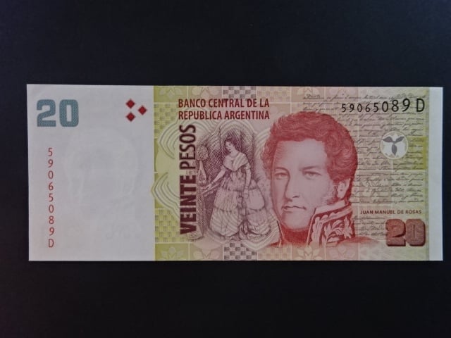 ARGENTINA, 20 Pesos 2010, BNB. B408d, Pi. 355