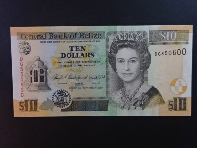 BELIZE, 10 Dollars 2007, BNB. B326c, Pi. 68