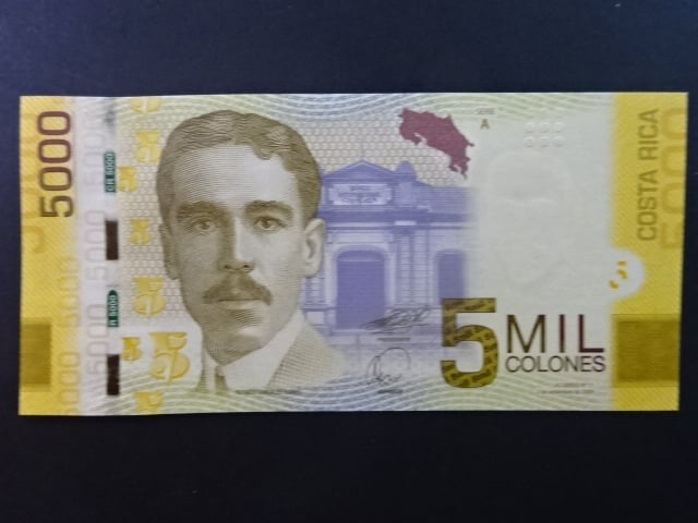 KOSTARIKA, 5000 Colones 2009, BNB. B560a, Pi. 276