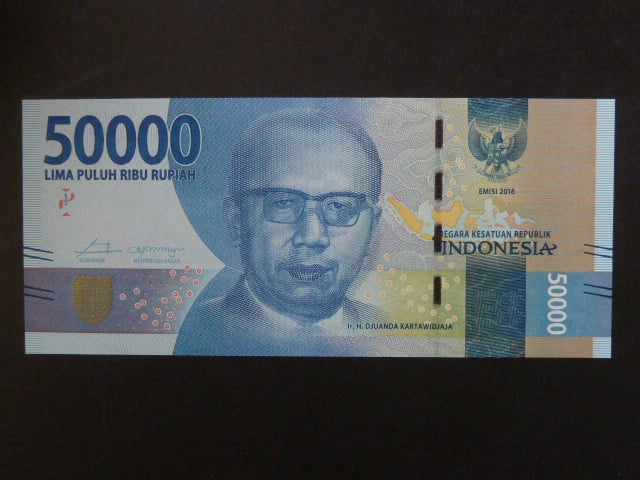 INDONÉZIE, 50000 Rupiah 2016, BNB. B614a, Pi. 159