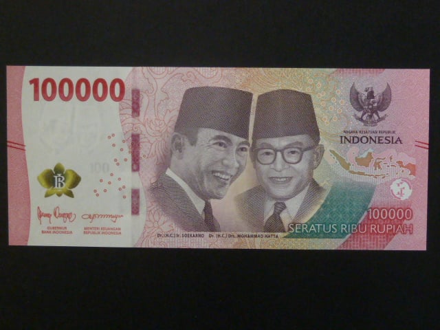 INDONÉZIE, 100000 Rupiah 2022, BNB. B623a