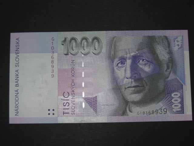 1000 Sk 1.10.1993 s. G, Baj. SK 10a, Pi. 24a