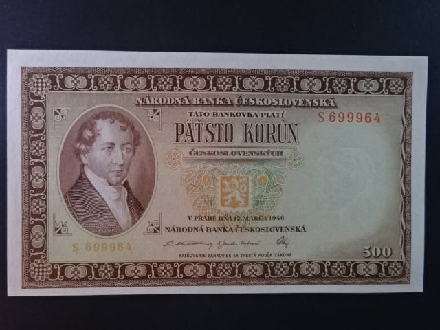 500 Kčs 12.3.1946 série I