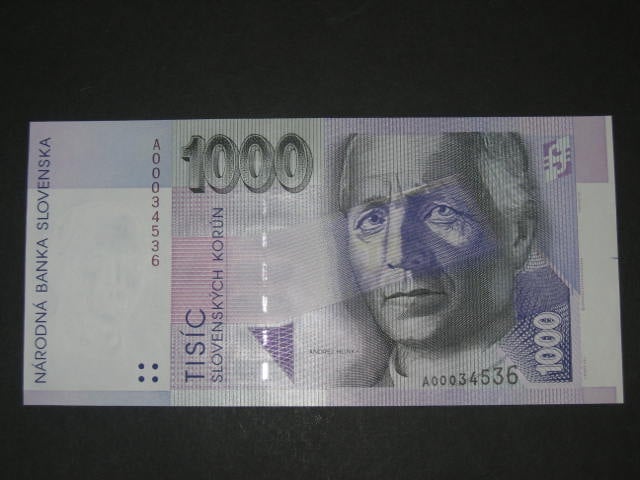 1000 Sk 1.10.1993 s. A, Baj. SK 10a, Pi. 24a