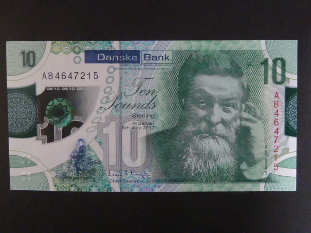 Danske Bank, 10 Pounds 2017, BNB. B503a