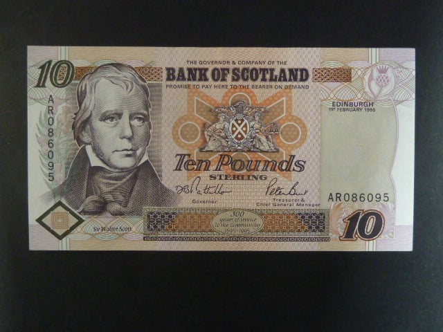 Bank of Scotland, 10 Pounds 1995, BNB. , Pi. 120a