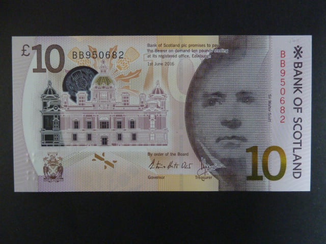 Bank of Scotland, 10 Pounds 2016, BNB. 236a, Pi. 131