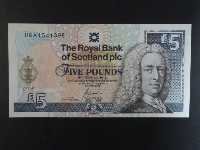 The Royal Bank of Scotland plc, 5 Pounds 2004, BNB. B500a, Pi. 363