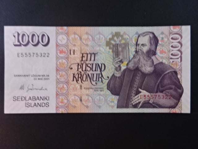 1000 Krónur 2001, sign. 35, BNB B815e, Pi. 59