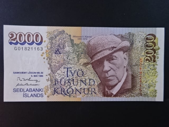 2000 Krónur 1986, sign. 26, BNB B812c, Pi. 57