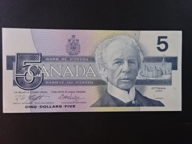 KANADA, 5 Dollars 1986, BNB. B358e, Pi. 95