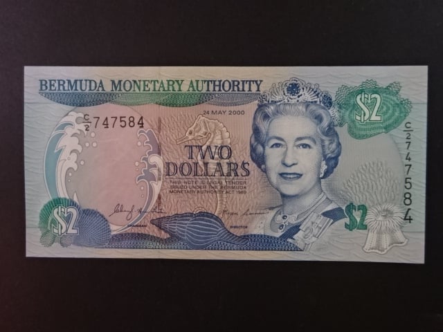 BERMUDY, 2 Dollars 2000, BNB. B222a, Pi. 50