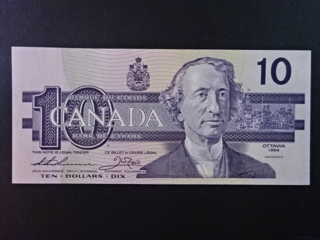 KANADA, 10 Dollars 1989, BNB. B359a, Pi. 96a