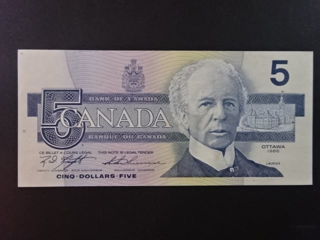 KANADA, 5 Dollars 1986, BNB. B358d, Pi. 95