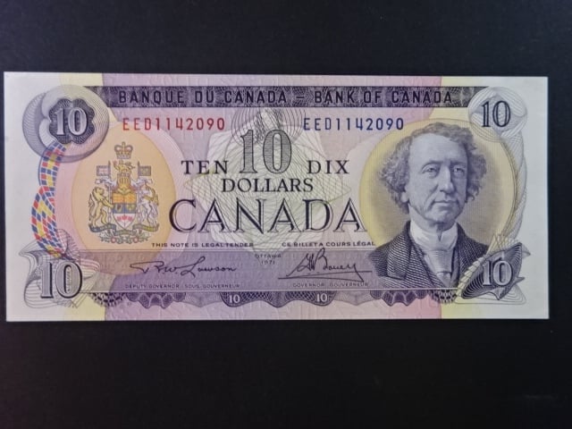 KANADA, 10 Dollars 1971, BNB. B351c, Pi. 88
