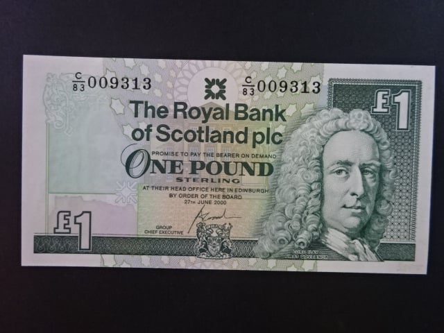 The Royal Bank of Scotland plc, 1 Pound 2000, BNB. B489k, Pi. 357