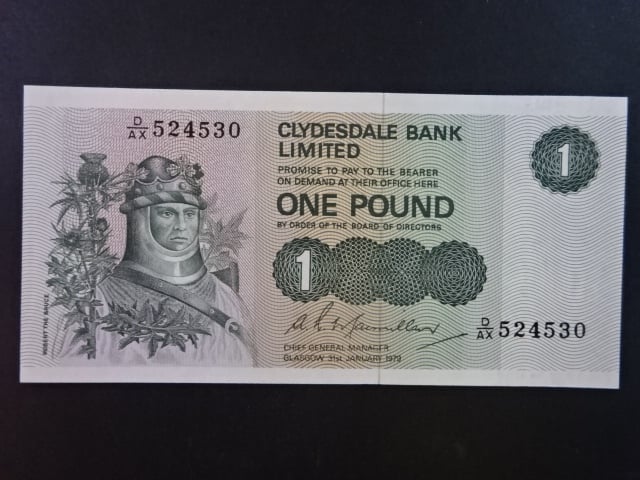 Clydesdale Bank plc, 1 Pound 1979, BNB. B1136i, Pi. 204