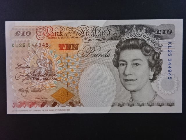 10 Pounds 1999, BNB. B194b, Pi. 386b