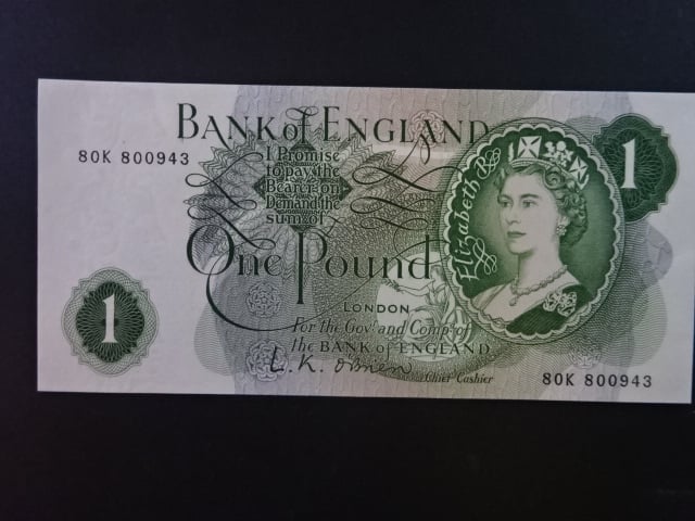 1 Pound 1960, BNB. 180a, Pi. 374