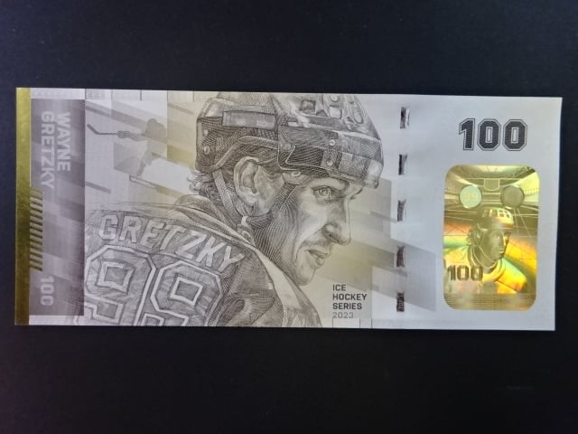 TOP LEGENDS, Value-note® na počest The Great One, Wayna Gretzkyho - Golden edition, dárkový obal, náklad 2.500 ks
