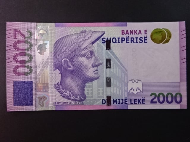2000 Leke 2020, podpis "Gent Sejko"/"Virjon Lalollari", BNB. B325a