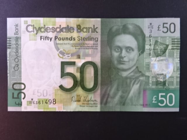 Clydesdale Bank, 50 Pounds 2009, BNB. B1176a, Pi. 229L
