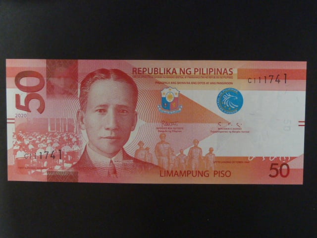 FILIPÍNY, 50 Piso 2020, BNB. B1085f