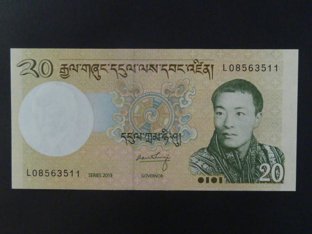 BHÚTÁN, 20 Ngultrum 2013, BNB. 219b, Pi. 30
