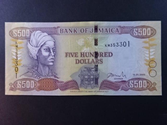 JAMAJKA, 500 Dollars 2005, BNB. B240a, Pi. 85