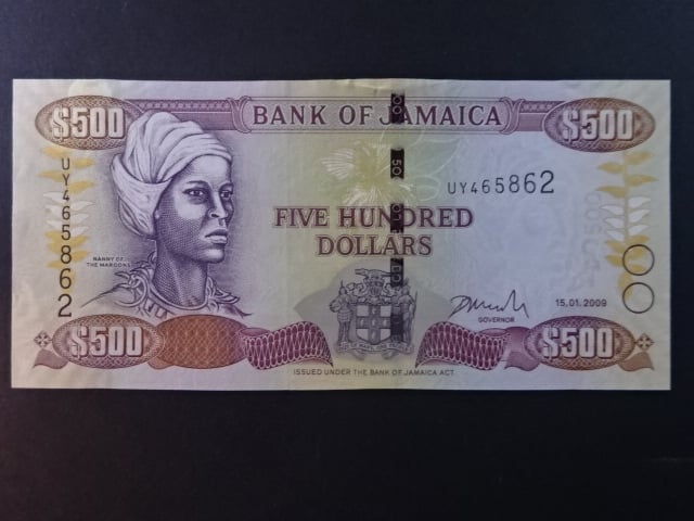 JAMAJKA, 500 Dollars 2009, BNB. B240e, Pi. 85