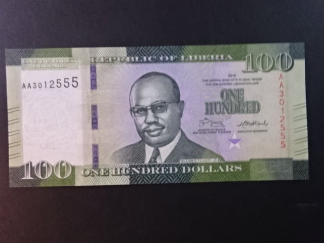 LIBÉRIE, 100 Dollars 2016, BNB. B315a, Pi. 35