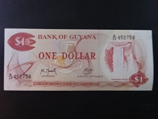 GUYANA, 1 Dollar 1992, BNB. B101i, Pi. 21
