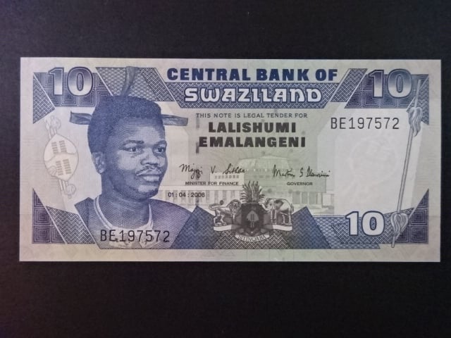 SWAZILAND, 10 Emalangeni 2006, BNB. B224c, Pi. 29