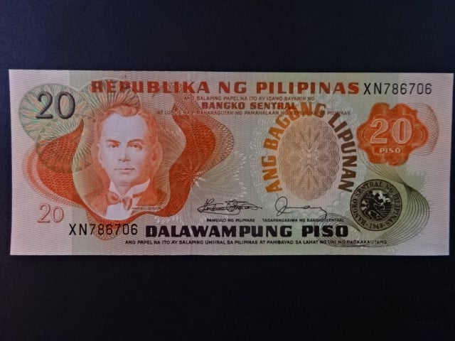 FILIPÍNY, 20 Piso 1978, BNB. B1021c, Pi. 162