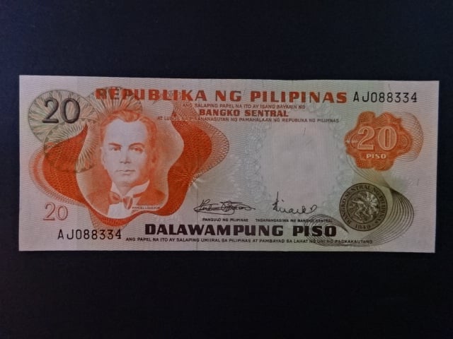 FILIPÍNY, 20 Piso 1970, BNB. B1009a, Pi. 150