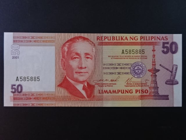 FILIPÍNY, 50 Piso 2001, BNB. B1044a, Pi. 193