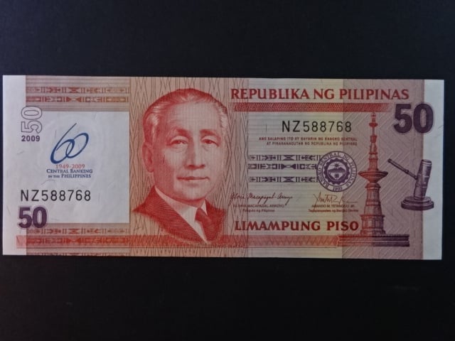 FILIPÍNY, 50 Piso 2009, BNB. B1057a, Pi. 201