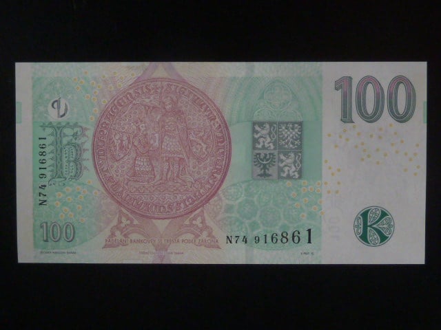 100 Kč 2018 série N 74