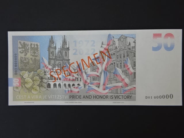 Pamětní tisk ve formě bankovky "50" k narozeninám jaromíra Jágra, anulát D01 000000 , náklad 20 ks, dárkový obal